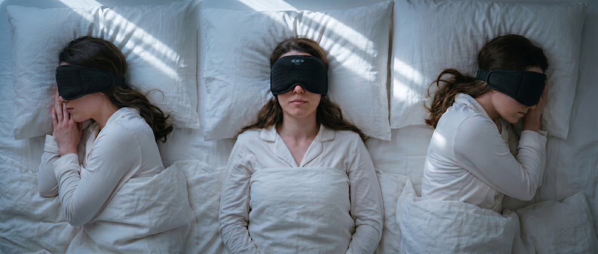 Lifestyle — side sleeper, top-down